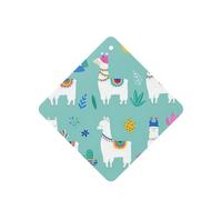 Ambientador de coche con estampado de alpaca y llama, 10 hojas perfumadas para colgar