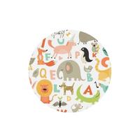 Ambientador de coche con estampado de animales del alfabeto del zoológico, 10 unidades, hojas de ambientador con cuerda para coche y hogar