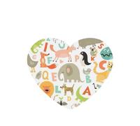 Ambientador de coche con estampado de animales del alfabeto del zoológico, 10 unidades, hojas de ambientador con cuerda para coche y hogar