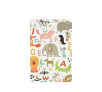 Ambientador de coche con estampado de animales del alfabeto del zoológico, 10 unidades, hojas de ambientador con cuerda para coche y hogar