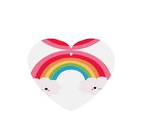 Ambientador de coche con estampado de arcoíris pequeño, 10 piezas, accesorios para colgar en el coche con cuerdas para decoración