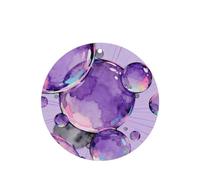 Ambientador de coche con estampado de burbujas moradas para colgar, paquete de 6 ambientadores de coche con aroma a lavanda para coche y hogar