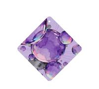 Ambientador de coche con estampado de burbujas moradas para colgar, paquete de 6 ambientadores de coche con aroma a lavanda para coche y hogar