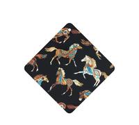 Ambientador de coche con estampado de caballo marrón, 10 hojas perfumadas para colgar