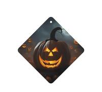 Ambientador de coche con estampado de calabaza fantasma de Halloween, 10 hojas colgantes perfumadas con cuerda para el hogar