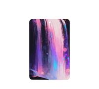 Ambientador de coche con estampado de cascada morada, paquete de 6 ambientadores de coche con aroma a lavanda, tarjeta para coche y hogar