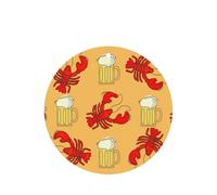 Ambientador de coche con estampado de cerveza y cangrejo de río, 10 hojas perfumadas para colgar