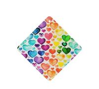 Ambientador de coche con estampado de corazones de arco iris, 10 unidades, hojas de ambientador con cuerda para coches y hogar