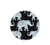 Ambientador de coche con estampado de elefante, 10 hojas perfumadas para colgar