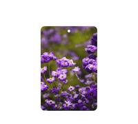 Ambientador de coche con estampado de flores moradas, 10 hojas colgantes perfumadas con cuerda para el hogar