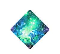 Ambientador de coche con estampado de galaxias verdes, azules y moradas, 10 hojas colgantes perfumadas para coche