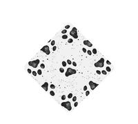 Ambientador de coche con estampado de huellas de perro, 10 hojas perfumadas para colgar