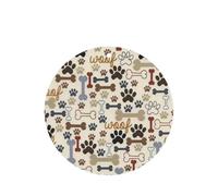 Ambientador de coche con estampado de huellas de perro, 10 piezas, accesorios para colgar en el coche, con cuerdas para decoración