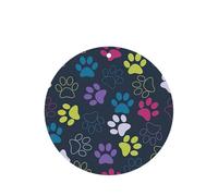 Ambientador de coche con estampado de huellas de perro, 10 piezas, hojas de ambientador con cuerda para coche y hogar