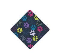 Ambientador de coche con estampado de huellas de perro, 10 piezas, hojas de ambientador con cuerda para coche y hogar