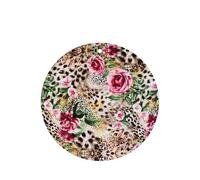 Ambientador de coche con estampado de leopardo y rosa, 10 hojas aromáticas para colgar