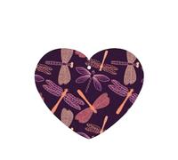 Ambientador de coche con estampado de libélula morada, 10 piezas, hojas de ambientador con cuerda para coches y hogar