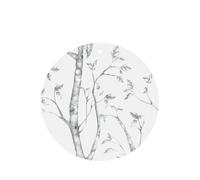 Ambientador de coche con estampado de maderas grises y pájaros, 10 hojas colgantes perfumadas para coche