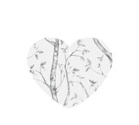 Ambientador de coche con estampado de maderas grises y pájaros, 10 hojas colgantes perfumadas para coche