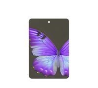 Ambientador de coche con estampado de mariposas moradas, 10 unidades, hojas colgantes perfumadas con cuerda para el hogar