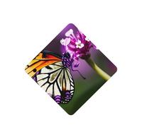 Ambientador de coche con estampado de mariposas moradas, 10 unidades, hojas colgantes perfumadas con cuerda para el hogar