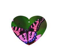 Ambientador de coche con estampado de mariposas moradas y flores rosas, 10 unidades, hojas colgantes perfumadas con cuerda para el hogar