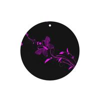 Ambientador de coche con estampado de mariposas moradas y negras, 10 unidades, hojas de ambientador con cuerda para coches y hogar