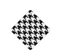 Ambientador de coche con estampado de pata de gallo, 10 hojas perfumadas para colgar