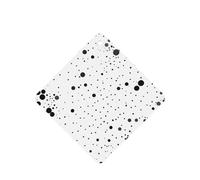 Ambientador de coche con estampado de puntos en blanco y negro, 10 hojas perfumadas para colgar