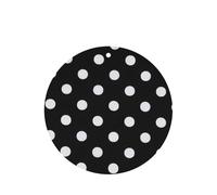 Ambientador de coche con estampado de puntos grandes, 10 unidades, color blanco y negro, accesorios para colgar en el coche con cuerdas para decoración