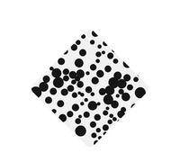 Ambientador de coche con estampado de puntos grandes en blanco y negro, 10 hojas colgantes perfumadas para coche