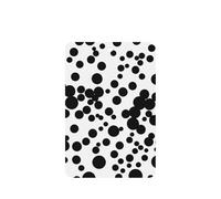 Ambientador de coche con estampado de puntos grandes en blanco y negro, 10 hojas colgantes perfumadas para coche
