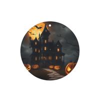 Ambientador de coche con estampado de terror de Halloween, 10 hojas colgantes perfumadas con cuerda para el hogar