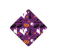 Ambientador de coche con estampado de terror de Halloween, color morado, 10 hojas perfumadas para colgar