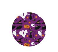 Ambientador de coche con estampado de terror de Halloween, color morado, 10 hojas perfumadas para colgar