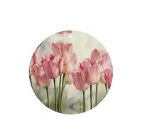 Ambientador de coche con estampado de tulipanes rosas, 10 piezas, hojas de ambientador con cuerda para coches y hogar