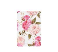 Ambientador de coche con estampado floral rosa rosa, 10 unidades, hojas aromáticas para coche, con cuerda, para coche y hogar