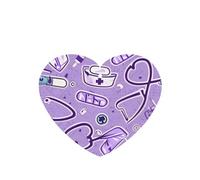 Ambientador de coche con estampado morado para enfermera, 10 unidades, hojas colgantes perfumadas con cuerda para el hogar