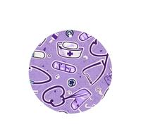 Ambientador de coche con estampado morado para enfermera, 10 unidades, hojas colgantes perfumadas con cuerda para el hogar