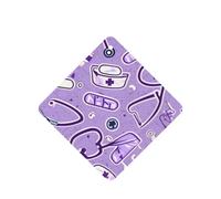 Ambientador de coche con estampado morado para enfermera, 10 unidades, hojas colgantes perfumadas con cuerda para el hogar