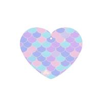 Ambientador de coche con forma de corazón con diseño de sirena WZYWHJ para coche, 6 piezas