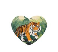 Ambientador de coche con forma de corazón con forma de WZYWHJ de tigre de la selva, 6 piezas, para colgar