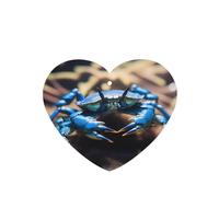 Ambientador de coche con forma de corazón WZYWHJ Big Sea Blue Crab Prints 6 piezas para colgar tarjeta de fragancia para coche