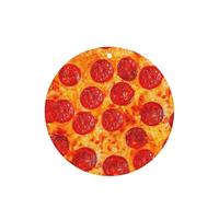 Ambientador de coche con impresión 3D de pizza y pepperoni, 10 hojas colgantes perfumadas para coche