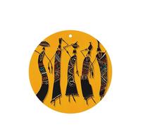 Ambientador de coche con impresión creativa de cultura africana, hojas colgantes perfumadas con cuerda, 10 unidades para el hogar