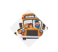 Ambientador de coche con impresión de autobús escolar, 10 unidades, hojas de ambientador con cuerda para coche y hogar