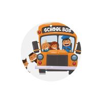 Ambientador de coche con impresión de autobús escolar, 10 unidades, hojas de ambientador con cuerda para coche y hogar