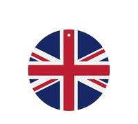 Ambientador de coche con impresión de bandera del Reino Unido, 10 unidades, hojas de ambientador con cuerda para coche y hogar