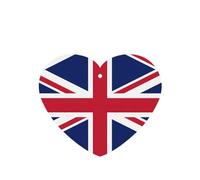 Ambientador de coche con impresión de bandera del Reino Unido, 10 unidades, hojas de ambientador con cuerda para coche y hogar