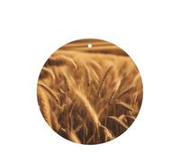 Ambientador de coche con impresión de campo de trigo, 10 hojas colgantes perfumadas para coche